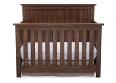 Serta Rustic Oak (229) Northbrook 4-in-1 Crib, Front View with Crib Conversion b3b