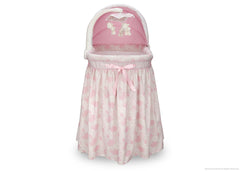 Simmons Kids Pink Paisley (670) Gliding Bassinet Front View a2a