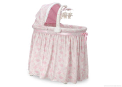 Simmons Kids Pink Paisley (670) Gliding Bassinet Side View a1a