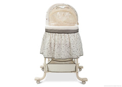 Simmons Kids Black Toile (011) Deluxe Gliding Bassinet Front View d2d