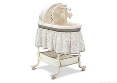 Simmons Kids Black Toile (011) Deluxe Gliding Bassinet Right Side View d1d