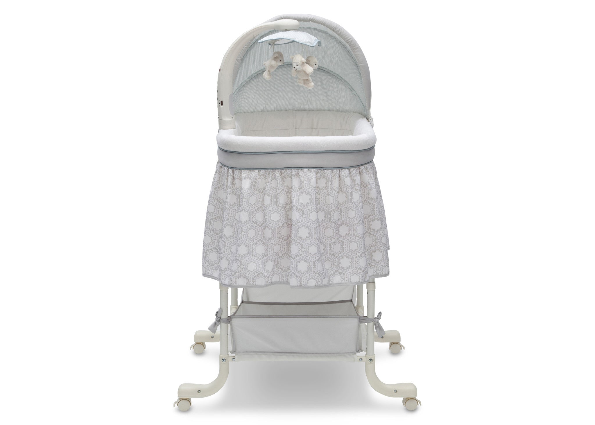 Deluxe gliding outlet bassinet