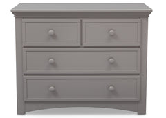 Serta Grey (026) 4 Drawer Dresser Front Facing View a1a