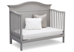 Serta Grey (026) Bethpage 4-in-1 Crib, Side View with Day Bed Conversion a6a