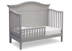 Serta Grey (026) Bethpage 4-in-1 Crib, Side View with Toddler Bed Conversion a5a