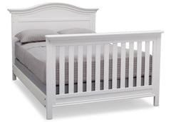 Serta Bianca (130) Bethpage 4-in-1 Crib, Side View with Full Size Bed b7b