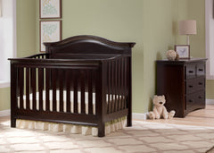 Serta Dark Chocolate (207) Bethpage 4-in-1 Crib, Room View c1c