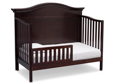 Serta Dark Chocolate (207) Bethpage 4-in-1 Crib, Side View with Toddler Bed Conversion c5c