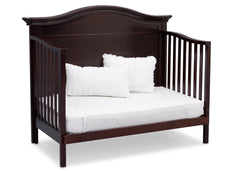 Serta Dark Chocolate (207) Bethpage 4-in-1 Crib, Side View with Day Bed Conversion c6c