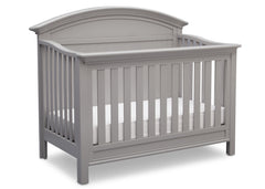 Serta Grey (026) Adelaide 4-in-1 Crib, Side View with Crib Conversion a4a