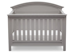 Serta Grey (026) Adelaide 4-in-1 Crib, Front View with Crib Conversion a3a