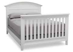 Serta Bianca (130) Adelaide 4-in-1 Crib, Side View with Full Size Platform Bed Kit (for 4-in-1 Cribs) 700850 and Footboard b7b