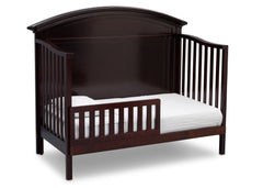 Serta Dark Chocolate (207) Adelaide 4-in-1 Crib, Side View with Toddler Bed Conversion c5c