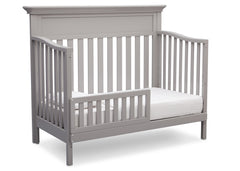 Serta Grey (026) Fernwood 4-in-1 Crib, Side View with Toddler Bed Conversion b5b
