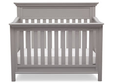 Serta Grey (026) Fernwood 4-in-1 Crib, Front View with Crib Conversion b3b