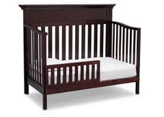 Serta Dark Chocolate (207) Fernwood 4-in-1 Crib, Side View with Crib Conversion c5c