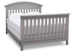 Serta Grey (026) Aberdeen 4-in-1 Crib with Full Size Platform Bed Kit (for 4-in-1 Cribs) 700850 with Footboard a7a