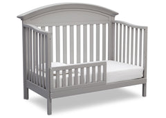 Serta Grey (026) Aberdeen 4-in-1 Crib, Side View with Toddler Bed Conversion a5a