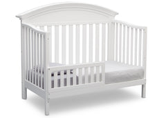 Serta Bianca (130) Aberdeen 4-in-1 Crib, Side View with Toddler Bed Conversion b5b