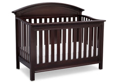 Serta Dark Chocolate (207) Aberdeen 4-in-1 Crib, Side View with Crib Conversion c4c