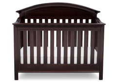 Serta Dark Chocolate (207) Aberdeen 4-in-1 Crib, Front View with Crib Conversion c3c