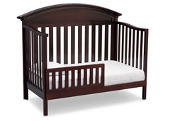 Serta Dark Chocolate (207) Aberdeen 4-in-1 Crib, Side View with Toddler Bed Conversion c5c