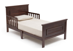 Delta Children Black Cherry Espresso (607) Classic Toddler Bed, Right Side View a3a