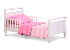 Delta Children White (100) Toddler Bed, Right Side View a1a