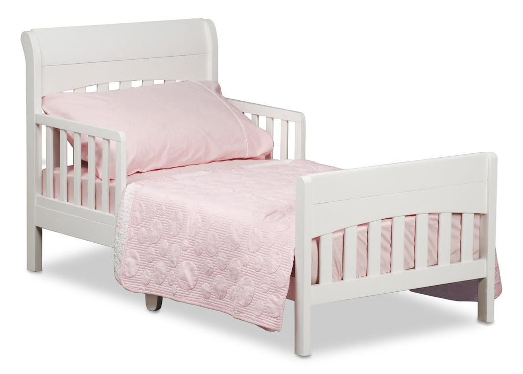 Delta Children White (100) Solutions Toddler Bed a1a