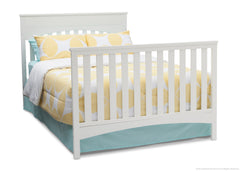 Delta Children White Ambiance (108) Bennington Lifestyle 4-in-1 Crib, Full-Size Bed Conversion a6a
