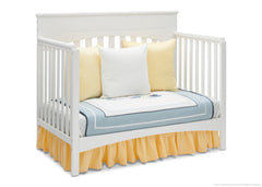 Delta Children White Ambiance (108) Bennington Lifestyle 4-in-1 Crib, Day Bed Conversion a5a