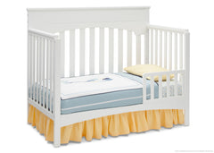 Delta Children White Ambiance (108) Bennington Lifestyle 4-in-1 Crib, Toddler Bed Conversion a4a