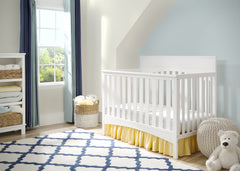 Delta Children White Ambiance (108) Bennington Lifestyle 4-in-1 Crib, Crib Conversion in Setting a1a