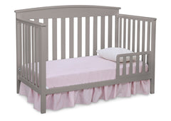 Delta Children Grey (026) Gateway 4-in-1 Crib, Toddler Bed Conversion c3c