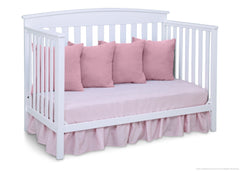 Delta Children White (100) Gateway 4-in-1 Crib, Day Bed Conversion b3b