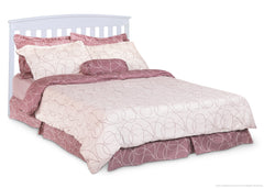 Delta Children White (100) Gateway 4-in-1 Crib, Full-Size Bed Conversion b4b
