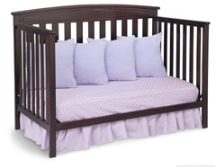 Delta Children Dark Chocolate (207) Gateway 4-in-1 Crib, Day Bed Conversion d3d