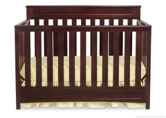 Delta Children Dark Chocolate (207) Geneva 4-in-1 Crib, Front View c1c