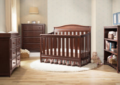 Delta Children Espresso Truffle (208) Summit 4-in-1 Crib in Setting a1a