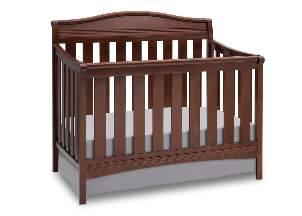 Delta Children Espresso Truffle (208) Summit 4-in-1 Crib, Crib Conversion a3a