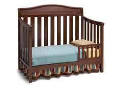 Delta Children Espresso Truffle (208) Summit 4-in-1 Crib, Toddler Bed Conversion a4a