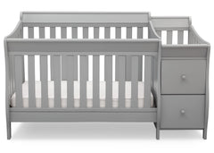 Delta Children Grey (026) Bentley S Crib-N-Changer Front Facing View a1a