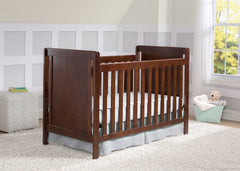 Delta Children Chocolate (204) Cypress 4-in-1 Crib, Crib Conversion with Props 2 b2b