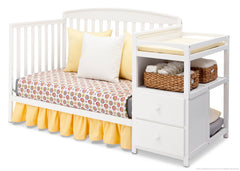 Delta Children White (100) Royal Crib 'N' Changer, Day Bed Conversion a5a