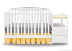 Delta Children White (100) Royal Crib 'N' Changer, Crib Conversion a2a