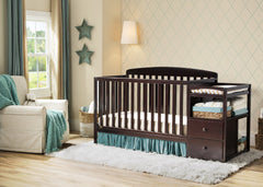 Delta Children Dark Chocolate (207) Royal Crib 'N' Changer, Crib Conversion in Setting b1b