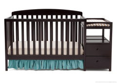 Delta Children Dark Chocolate (207) Royal Crib 'N' Changer, Crib Conversion b2b