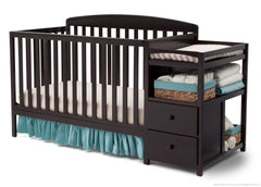 Delta Children Dark Chocolate (207) Royal Crib 'N' Changer, Crib Conversion b3b