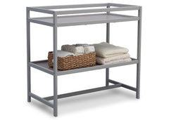 Delta Children Grey (026) Harbor Changing Table, Side View with Props a4a