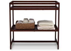 Delta Children Dark Chocolate (207) Harbor Changing Table, Front View with Props c3c
